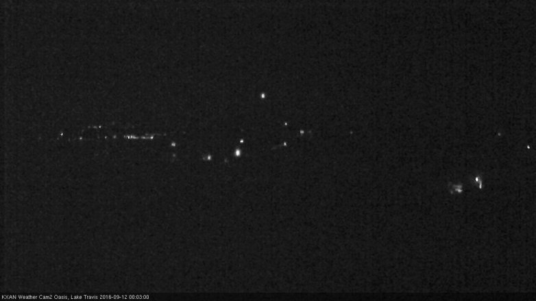Lake Travis webcam, September 11, 2016 11:10 PM CT