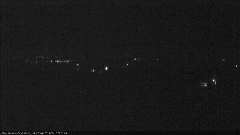 Lake Travis webcam, September 11, 2016 11:40 PM CT