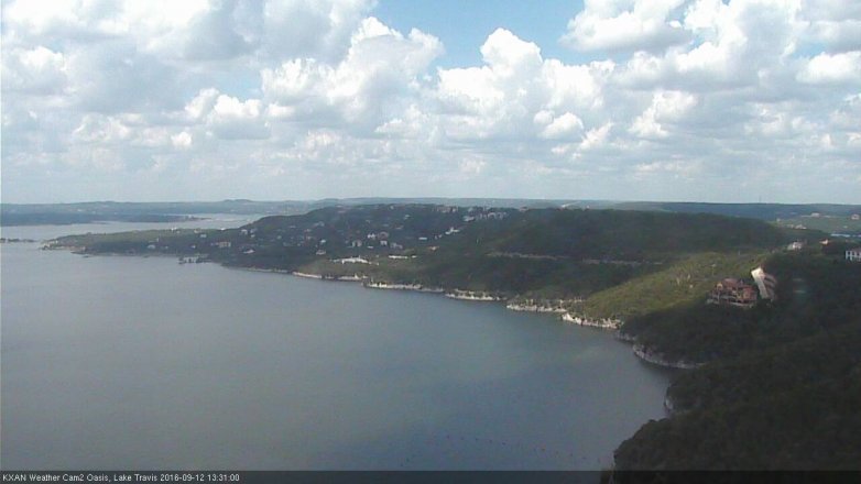 Lake Travis webcam, September 12, 2016 12:35 PM CT