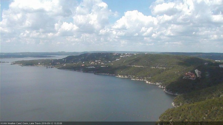 Lake Travis webcam, September 12, 2016 1:00 PM CT