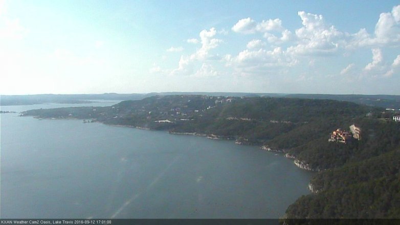 Lake Travis webcam, September 12, 2016 4:10 PM CT