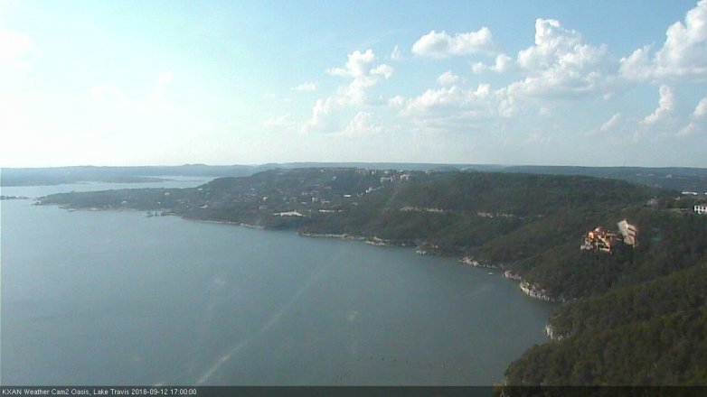 Lake Travis webcam, September 12, 2016 4:20 PM CT