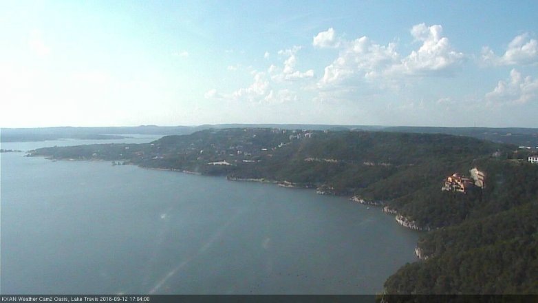 Lake Travis webcam, September 12, 2016 4:30 PM CT
