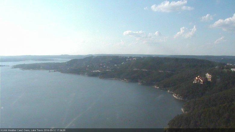 Lake Travis webcam, September 12, 2016 4:50 PM CT