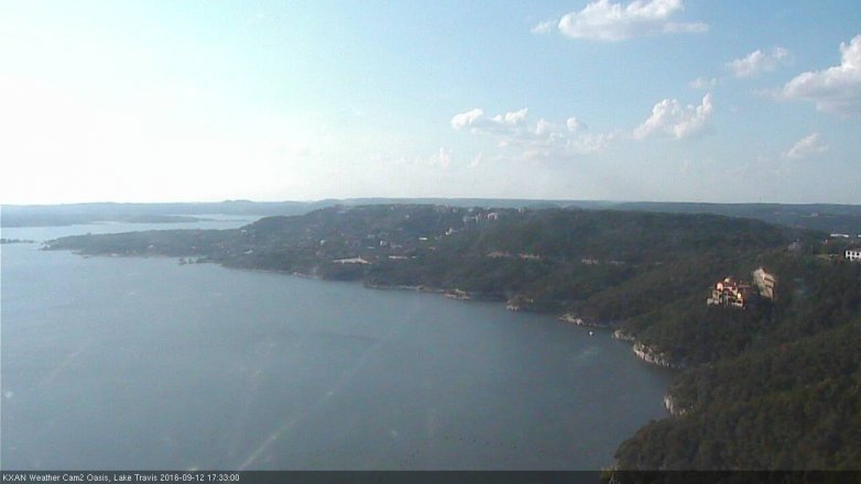 Lake Travis webcam, September 12, 2016 5:05 PM CT