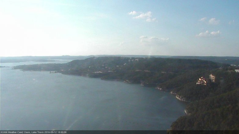 Lake Travis webcam, September 12, 2016 5:20 PM CT