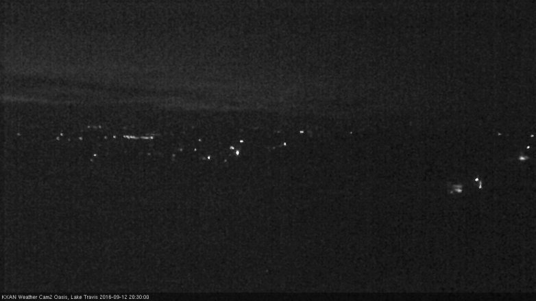Lake Travis webcam, September 12, 2016 7:35 PM CT