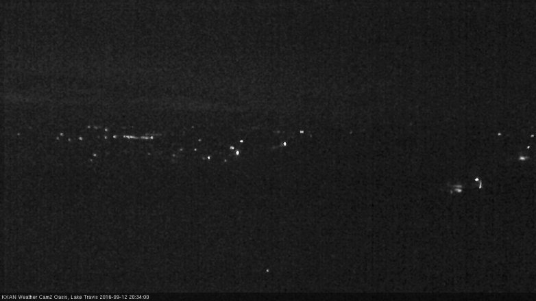 Lake Travis webcam, September 12, 2016 7:40 PM CT