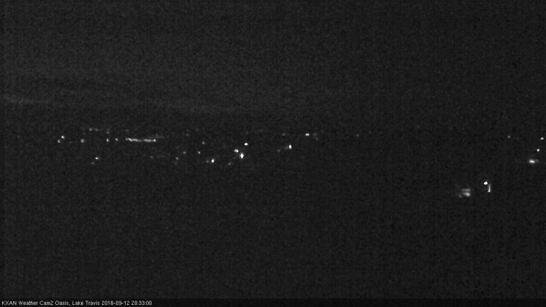 Lake Travis webcam, September 12, 2016 7:50 PM CT