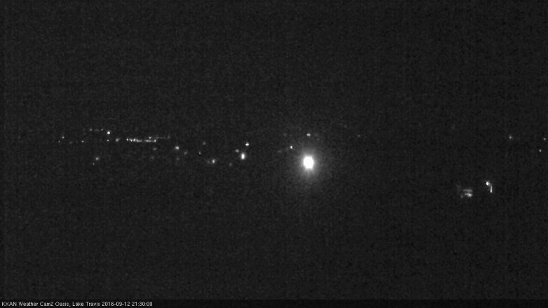 Lake Travis webcam, September 12, 2016 8:50 PM CT