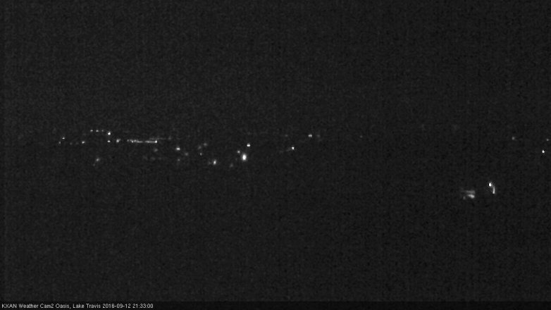 Lake Travis webcam, September 12, 2016 9:00 PM CT
