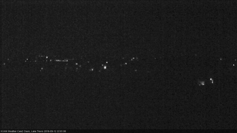 Lake Travis webcam, September 12, 2016 9:05 PM CT