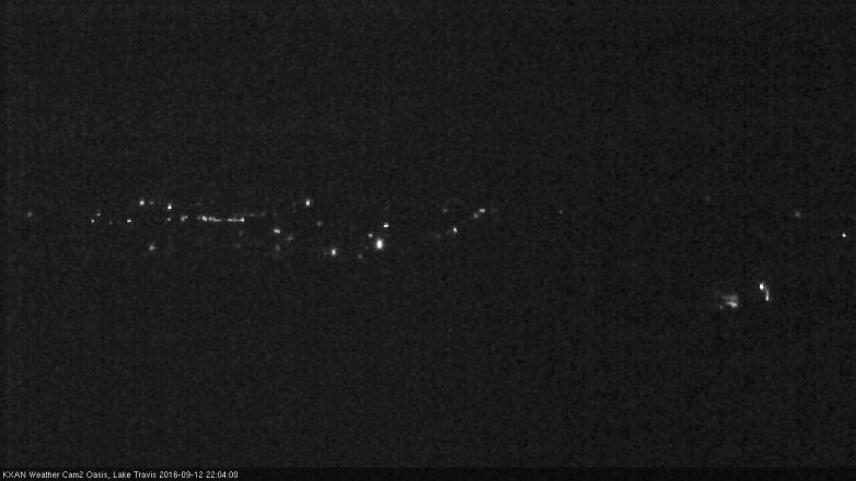 Lake Travis webcam, September 12, 2016 9:35 PM CT