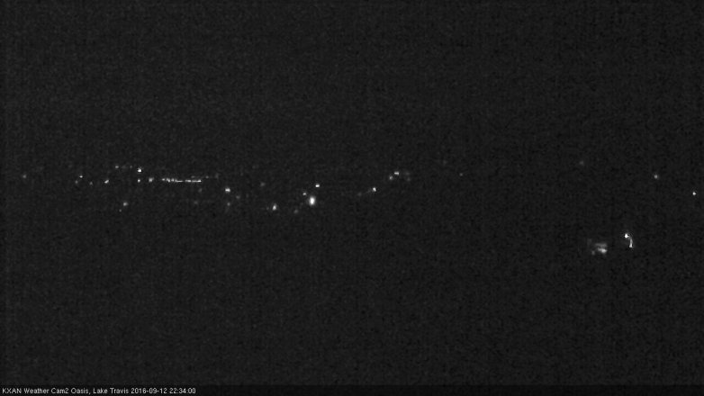 Lake Travis webcam, September 12, 2016 9:55 PM CT