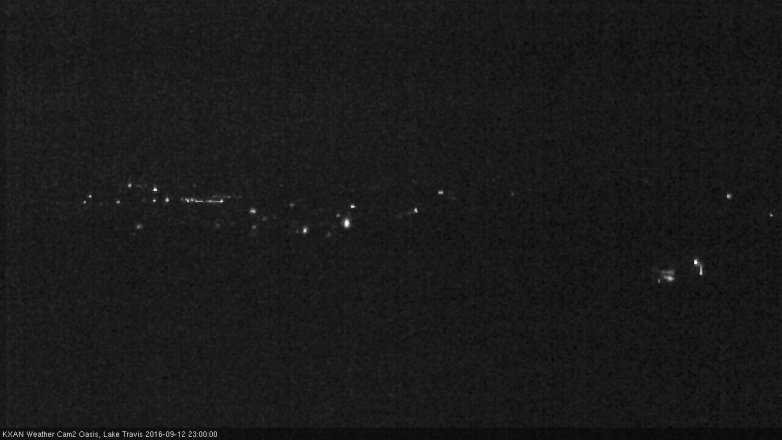 Lake Travis webcam, September 12, 2016 10:05 PM CT
