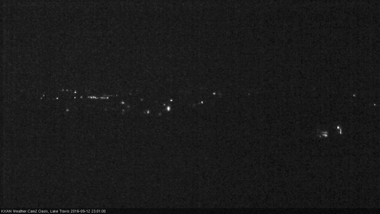 Lake Travis webcam, September 12, 2016 10:10 PM CT
