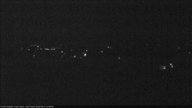 Lake Travis webcam, September 12, 2016 10:20 PM CT