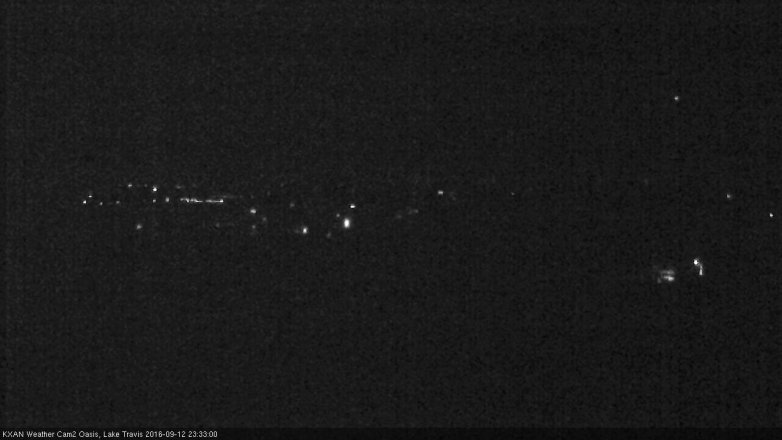 Lake Travis webcam, September 12, 2016 10:40 PM CT