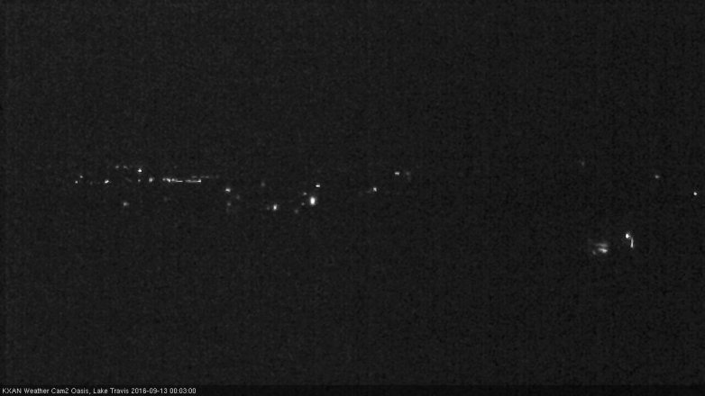 Lake Travis webcam, September 12, 2016 11:10 PM CT