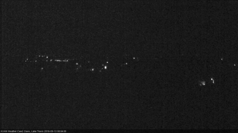 Lake Travis webcam, September 12, 2016 11:35 PM CT
