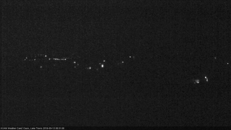 Lake Travis webcam, September 12, 2016 11:55 PM CT