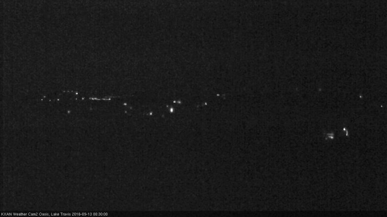 Lake Travis webcam, September 12, 2016 12:00 AM CT