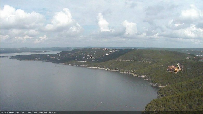 Lake Travis webcam, September 13, 2016 10:20 AM CT
