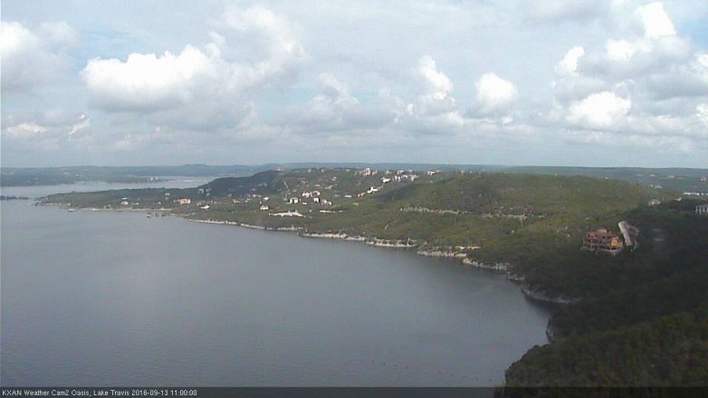 Lake Travis webcam, September 13, 2016 10:25 AM CT