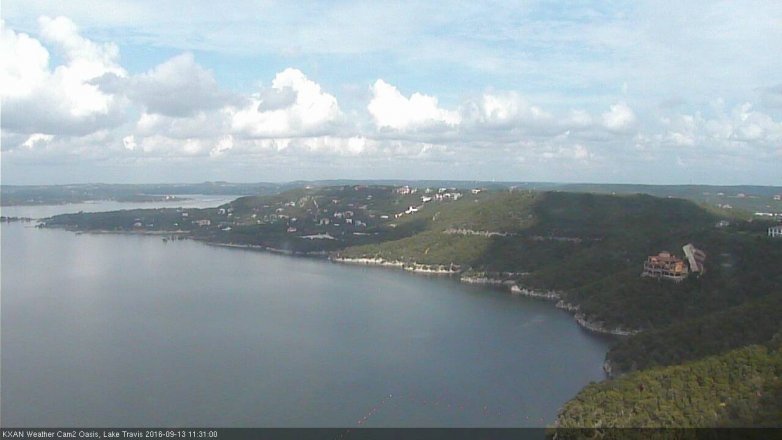 Lake Travis webcam, September 13, 2016 11:00 AM CT