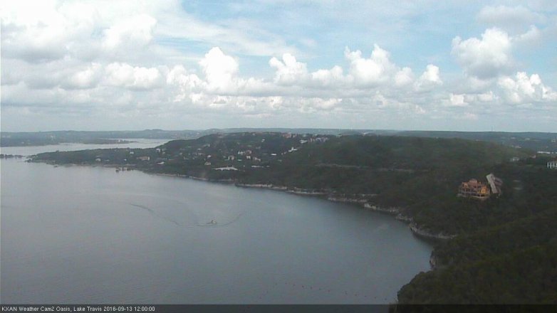 Lake Travis webcam, September 13, 2016 11:05 AM CT