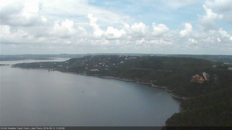 Lake Travis webcam, September 13, 2016 11:20 AM CT