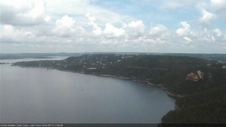 Lake Travis webcam, September 13, 2016 11:25 AM CT