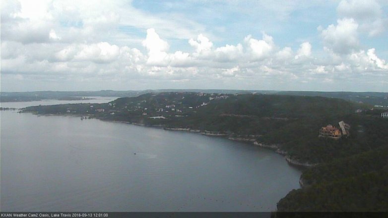 Lake Travis webcam, September 13, 2016 11:30 AM CT