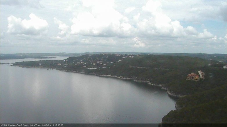 Lake Travis webcam, September 13, 2016 11:35 AM CT