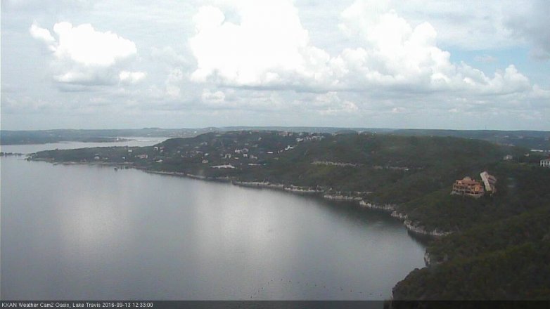 Lake Travis webcam, September 13, 2016 11:50 AM CT