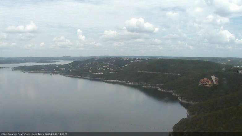 Lake Travis webcam, September 13, 2016 12:05 PM CT
