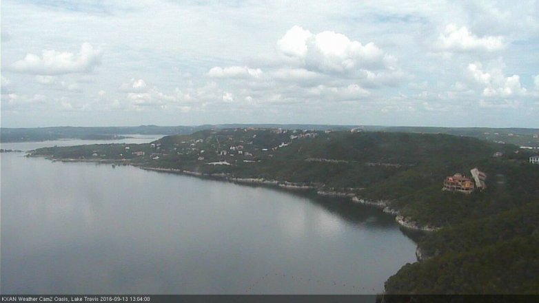 Lake Travis webcam, September 13, 2016 12:20 PM CT