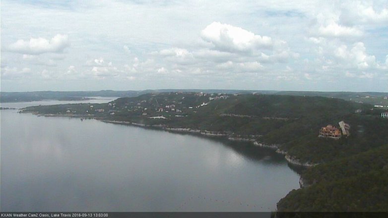 Lake Travis webcam, September 13, 2016 12:30 PM CT