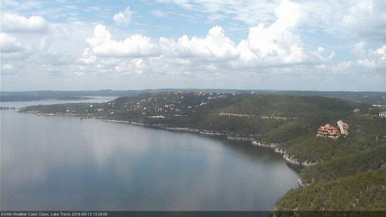 Lake Travis webcam, September 13, 2016 12:40 PM CT