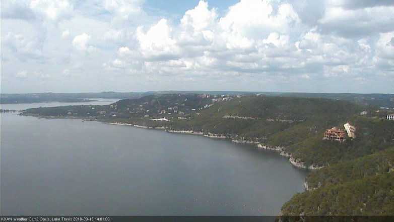 Lake Travis webcam, September 13, 2016 1:05 PM CT