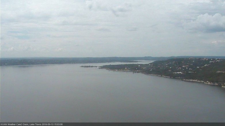 Lake Travis webcam, September 13, 2016 2:10 PM CT