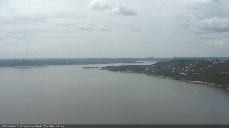 Lake Travis webcam, September 13, 2016 2:20 PM CT