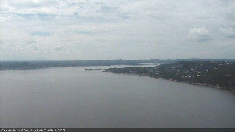 Lake Travis webcam, September 13, 2016 2:55 PM CT