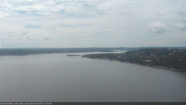 Lake Travis webcam, September 13, 2016 3:00 PM CT