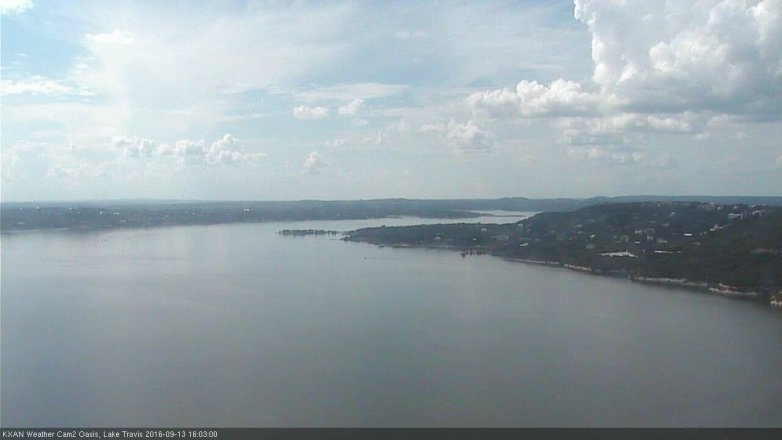 Lake Travis webcam, September 13, 2016 3:10 PM CT