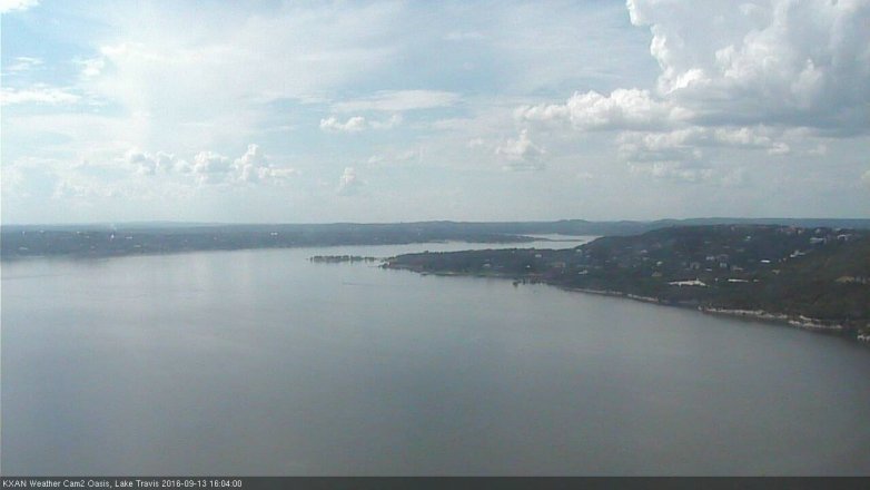 Lake Travis webcam, September 13, 2016 3:15 PM CT