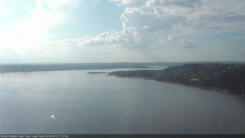Lake Travis webcam, September 13, 2016 5:00 PM CT
