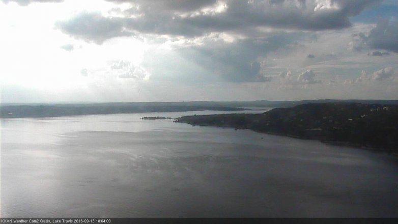 Lake Travis webcam, September 13, 2016 5:15 PM CT