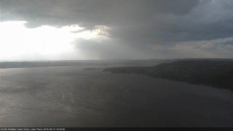 Lake Travis webcam, September 13, 2016 5:35 PM CT