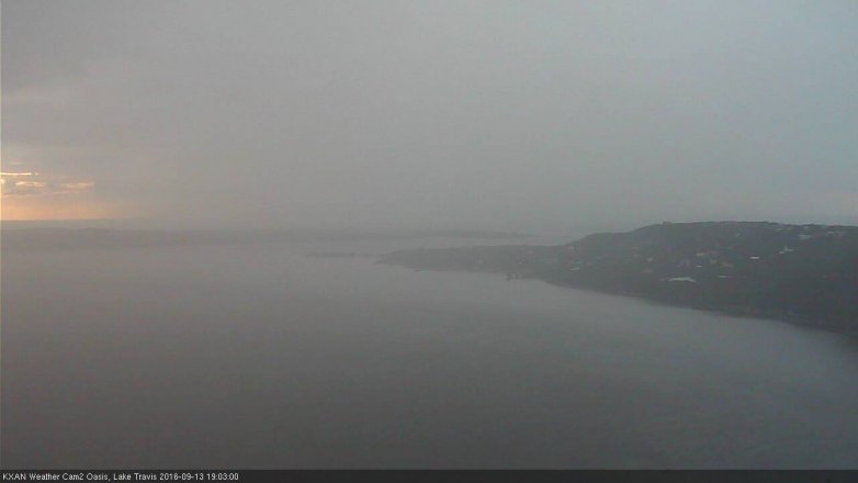 Lake Travis webcam, September 13, 2016 6:15 PM CT